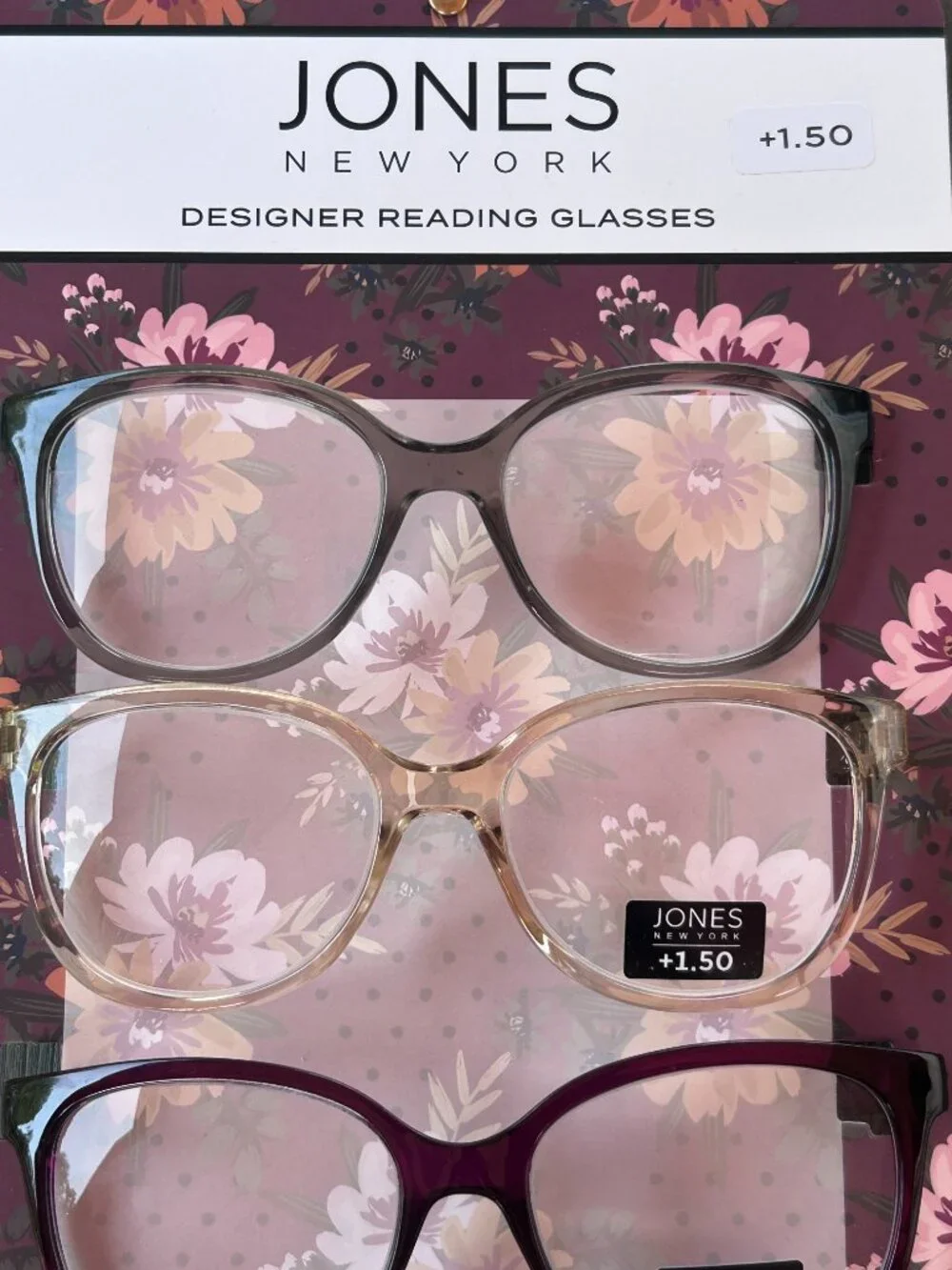 Jones New York Designer Reading Glasses 4-Pack (+1.50)
